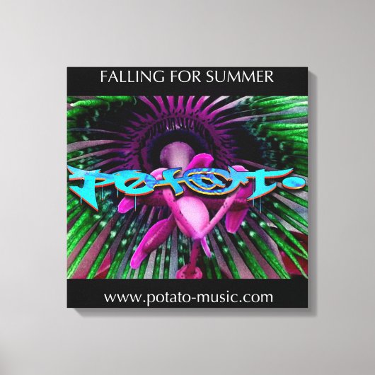 落ちるキャンバス キャンバスプリント (正面)