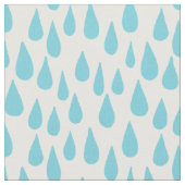 落ちるグラデーションで青い雨滴 ファブリック (クローズアップ)