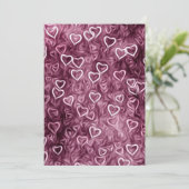 落ちるハート - ピンク 招待状 (スタンド正面)