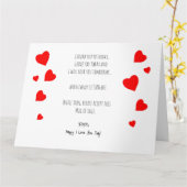 落ちるハート 愛してる カード (黄色い花)