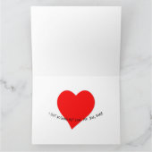 落ちるハート 愛してる カード (内部)