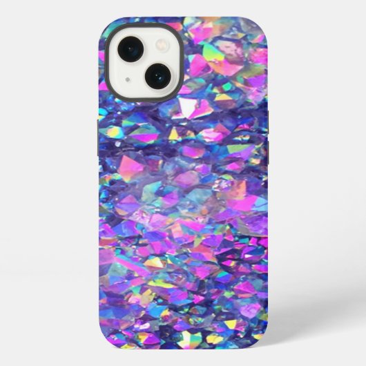 落ちるバブルクリスタル iPhoneケース (裏面)