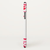 落ちるピンクと白のハートiPhone Xケース Case-Mate iPhoneケース (裏面/右)