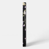 落ちるピンクの花のカスケード iPhoneケース (左側面)
