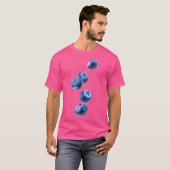 落ちるブルーベリー Tシャツ (正面フル)