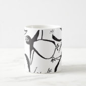 落ちるペンギンのマグ コーヒーマグカップ (中央)