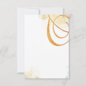 落ちるメロディ詩的な水の色フローラ 出欠カード (裏面)