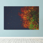 落ちるレインボーキャンバス印刷 キャンバスプリント (インサイチュ (ウッドフロア))