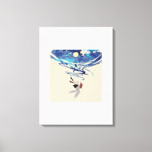 落ちる天使のキャンバスアート キャンバスプリント