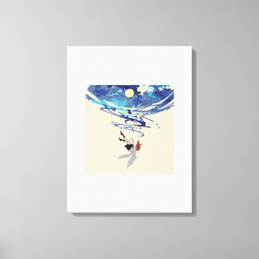 落ちる天使のキャンバスアート キャンバスプリント (正面)