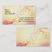 落ちる愛ハート 名刺 (正面/裏面)