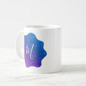 落ちる星を捕まえる コーヒーマグカップ (正面左)