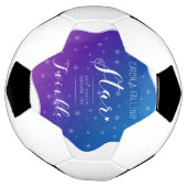 落ちる星を捕まえる サッカーボール (回転)