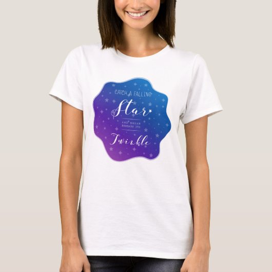 落ちる星を捕まえる Tシャツ (正面)