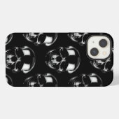 落ちる暗黒のドクロ iPhoneケース (裏面横)