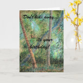 落ちる木のバースデー・カード カード (黄色い花)