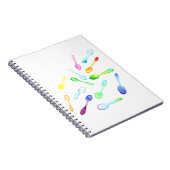 落ちる水色のスプーン ノートブック (右側)