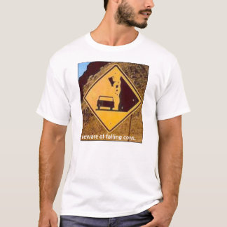 落ちる牛 Tシャツ