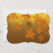 落ちる紅葉とぼけの秋模様 カード (裏面)