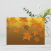 落ちる紅葉とぼけの秋模様 シーズンカード (スタンド正面)