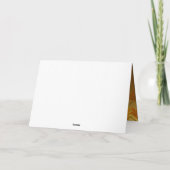 落ちる紅葉とぼけの秋模様 招待状 (裏面)