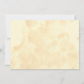 落ちる素朴な葉のブライダルシャワー招待状 招待状 (裏面)