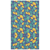 落ちる緑と黄葉色のパターン テーブルクロス (正面)