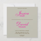 落ちる羽をチョコレートモダン結婚に 招待状 (正面)