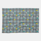 落ちる羽飾りキッチンタオル キッチンタオル (横)