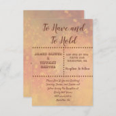 落ちる葉と点 招待状 (正面/裏面)