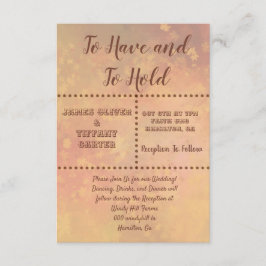 落ちる葉と点 招待状