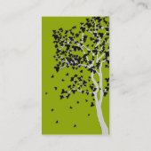 落ちる葉の名刺 名刺 (裏面)