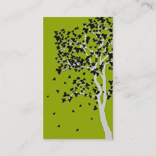 落ちる葉の名刺 名刺 (裏面)