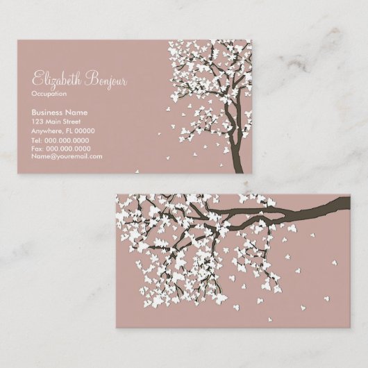 落ちる葉の~の名刺 名刺 (正面/裏面)