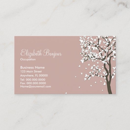 落ちる葉の~の名刺 名刺 (正面)