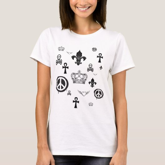 落ちる記号のティー Tシャツ (正面)