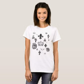 落ちる記号のティー Tシャツ (正面フル)