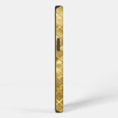 落ちる金の市松模様 iPhoneケース (右側面)
