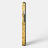 落ちる金の市松模様 iPhoneケース (左側面)