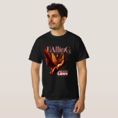 落ちる鷲のデザイン Tシャツ (正面フル)