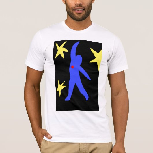 落ちる~の近代美術の~のTシャツ Tシャツ (正面)