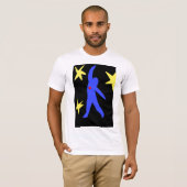 落ちる~の近代美術の~のTシャツ Tシャツ (正面フル)