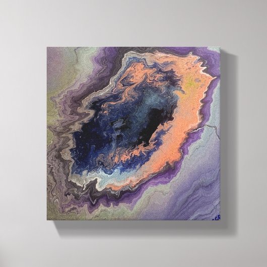 落ちる キャンバスプリント (正面)