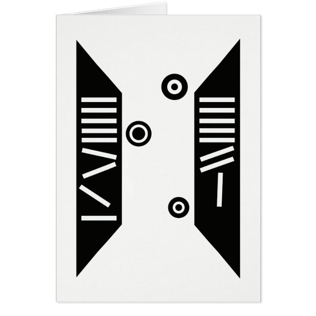 "落ちる"近代美術カード(5" x 7") (正面)