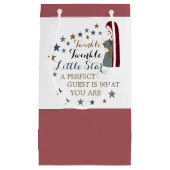 落ちエレガントつ星、赤ちゃんシャワー賛成 スモールペーパーバッグ (正面)