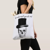 落ち保着いておしゃれ！ヴィンテージスカルトートバッグ トートバッグ (クローズアップ)