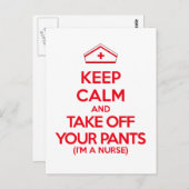 落ち保着いてズボンを脱ぐ ポストカード (正面/裏面)