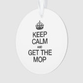 落ち保着いてモップを取る オーナメント (正面)