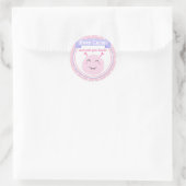 落ち保着いて手を洗え!コロストップナウイルス ラウンドシール (バッグ)