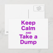 落ち保着いて投げ捨てる ポストカード (正面/裏面)